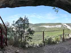 Vue depuis la grotte de Mallata.