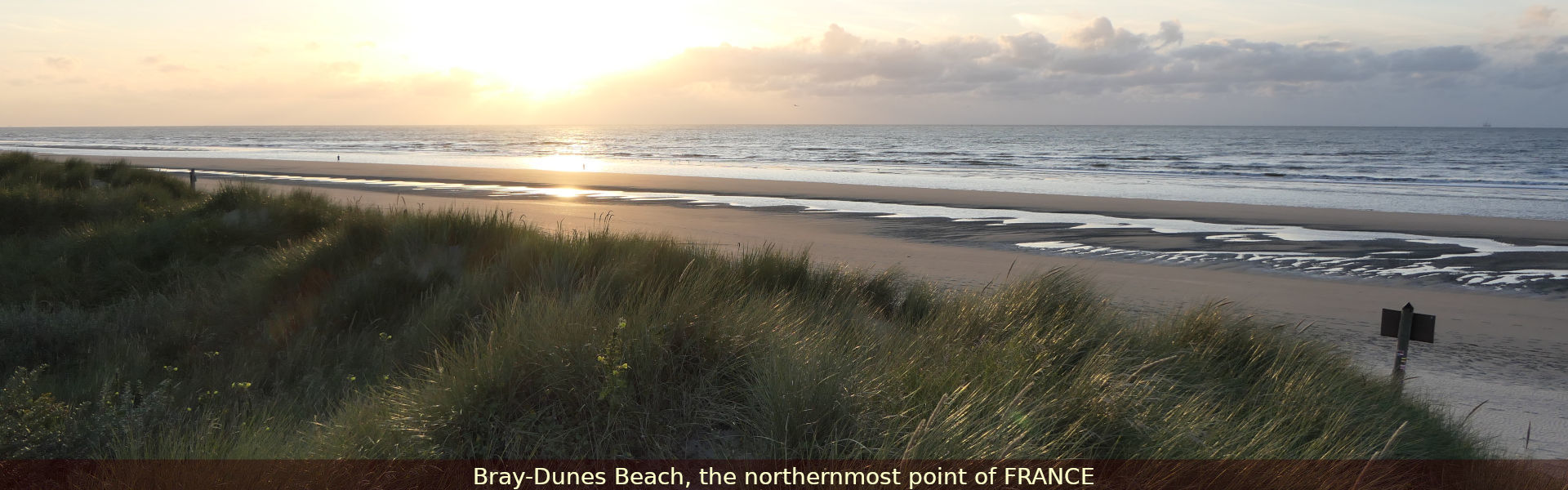 Bray-Dunes Beach, the northernmost point of FRANCE