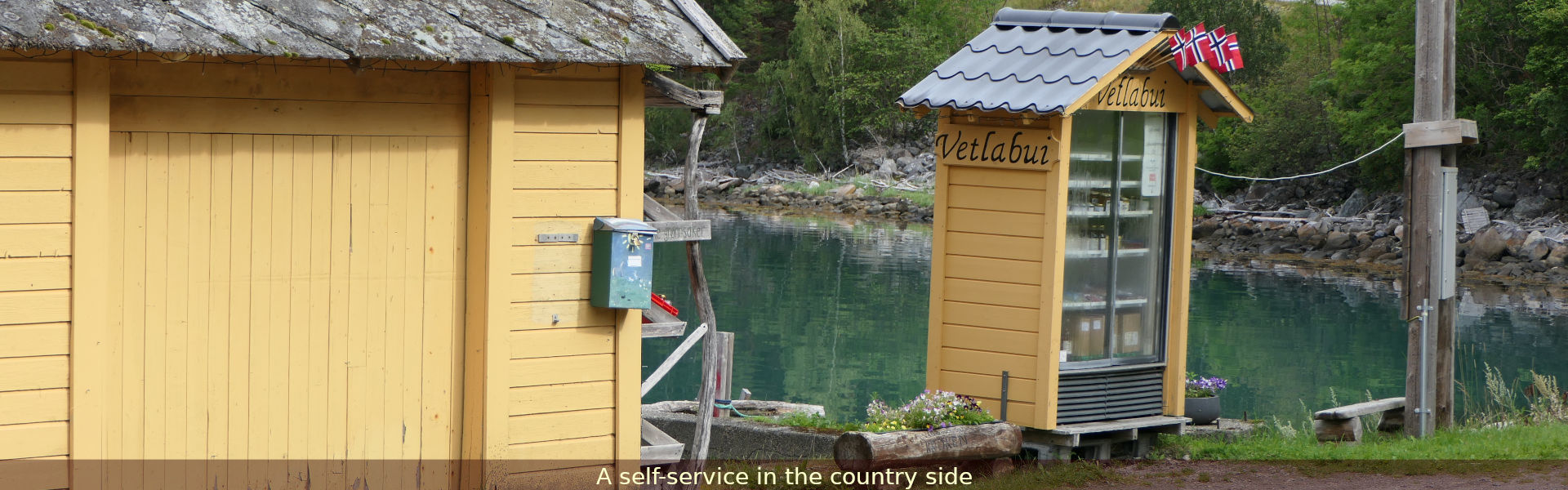 a self service in the country side, Norway