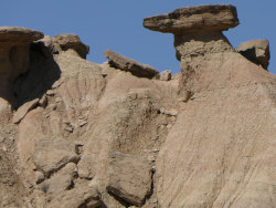 Erosion dans le désert de Las Bardenas Reales
