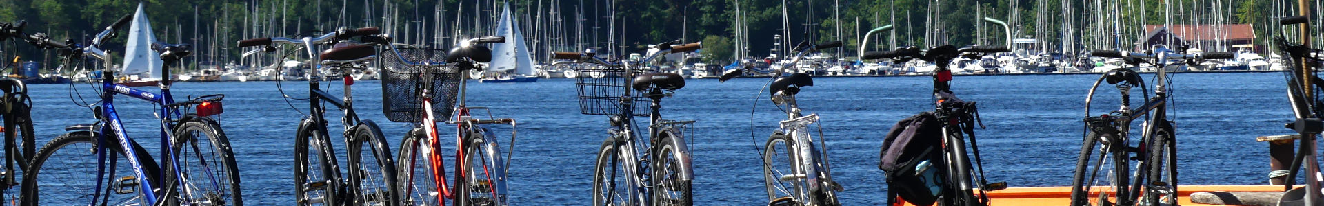 Photo qui montre Les vélos dans le port d'Oslo | Cliquer pour agrandir