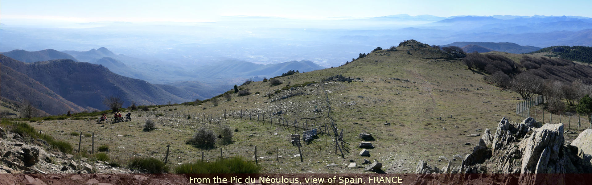 From the Pic du Néoulous, view of Spain, FRANCE