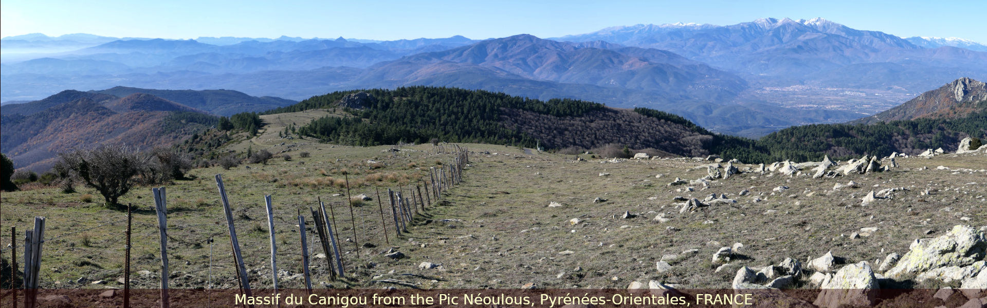 Massif du Canigou from the Pic Néoulous, Pyrénées-Orientales, FRANCE