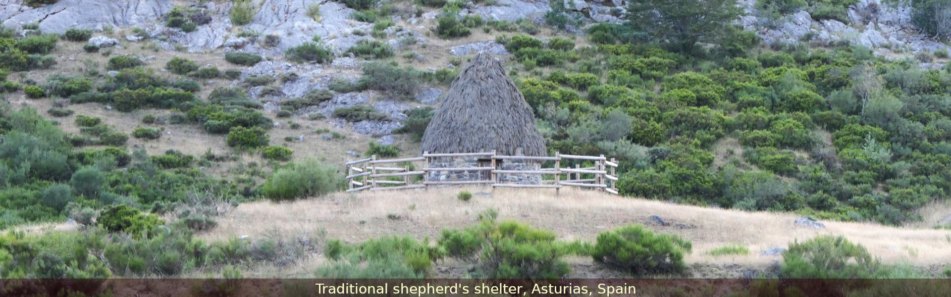 Traditional shepherd's shelter, Asturias, Spain