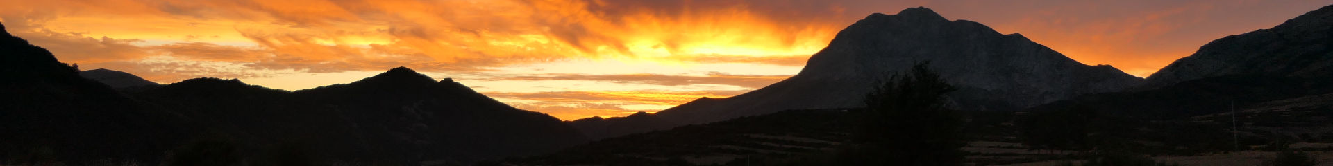 Photo du coucher de soleil prise depuis le mirador de Alba en Espagne. | Cliquer pour agrandir