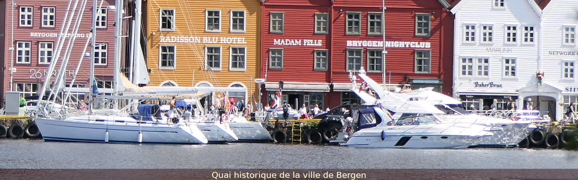 Quai historique de la ville de Bergen, Norvège.