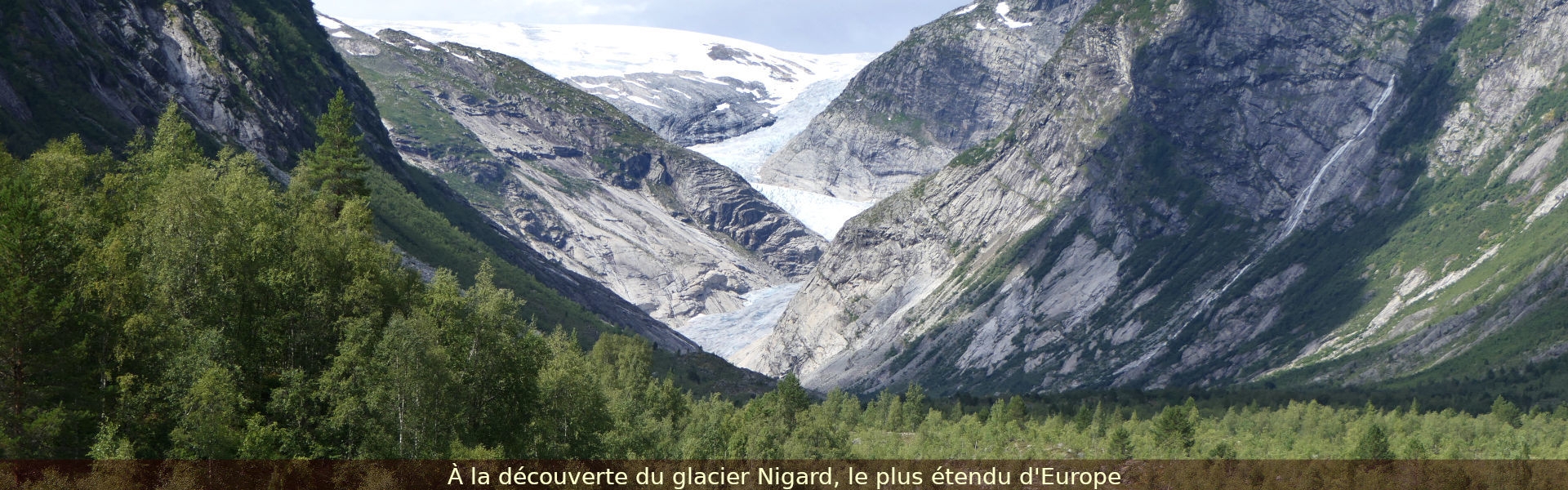 Glacier Nidgard le plus étendu d'Europe, Norvège