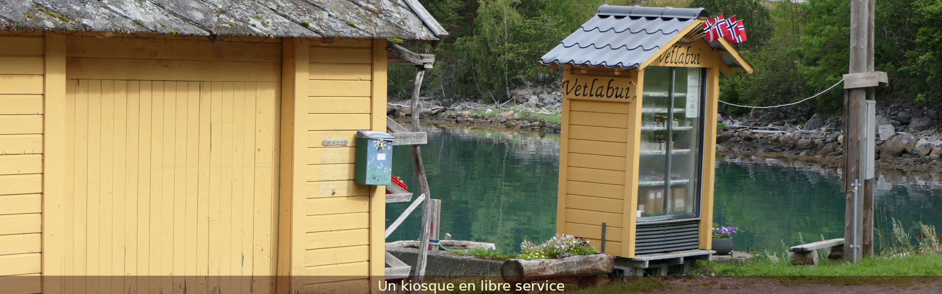 Un kiosque en libre service, Norvège